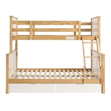 Midson Single Over Double Bunk Bed with Drawers